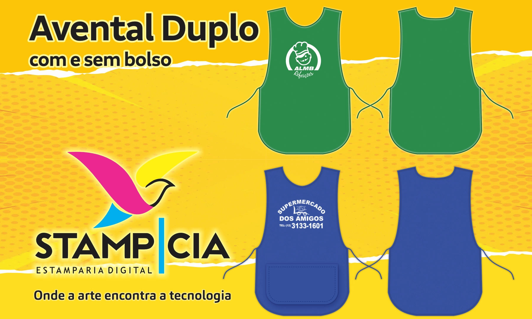 Avental Duplo - Personalizado